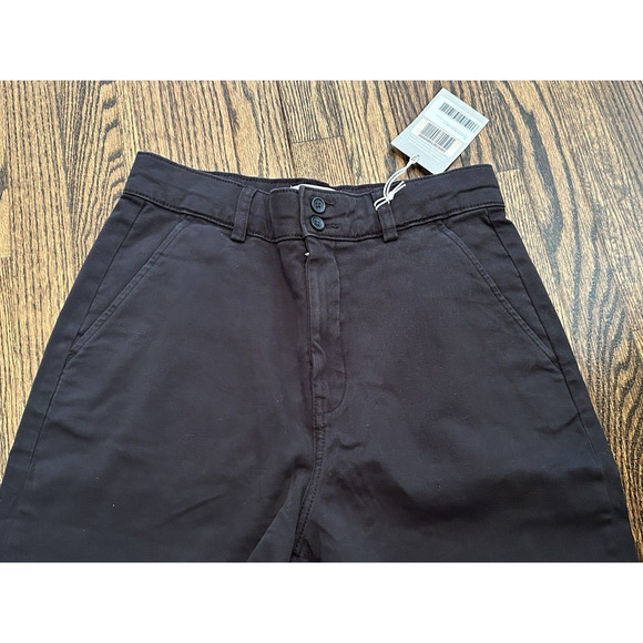 Everlane Womens Size 00 The Organic Wide-Leg Cropped Pant in Black NWT - Picture 3 of 8